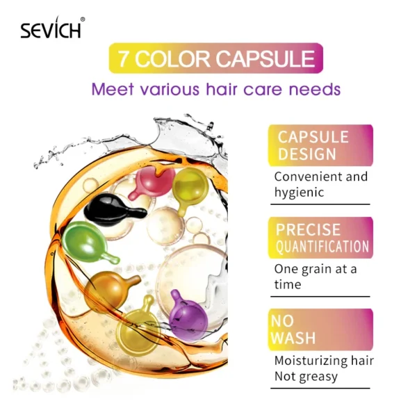 12 Colors Hair Vitamin Capsules Keratin Complex - Image 5