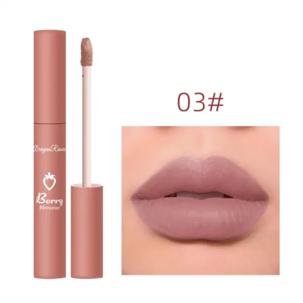 12 Colors Nude Matte Velvet Lip Gloss Waterproof - Image 5