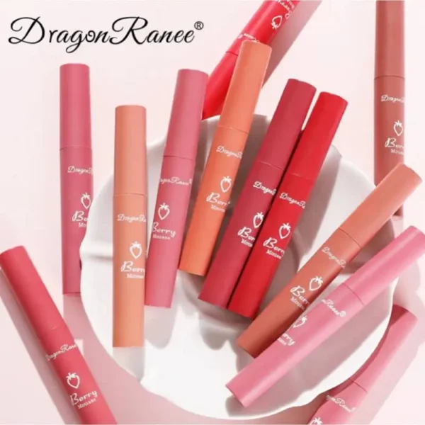 12 Colors Nude Matte Velvet Lip Gloss Waterproof