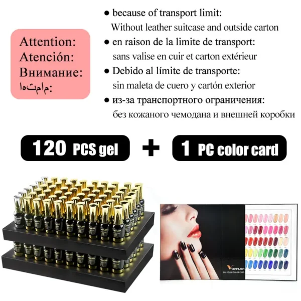 120pcs*12ml Venalisa Gel Polish Set Vernish Color - Image 4