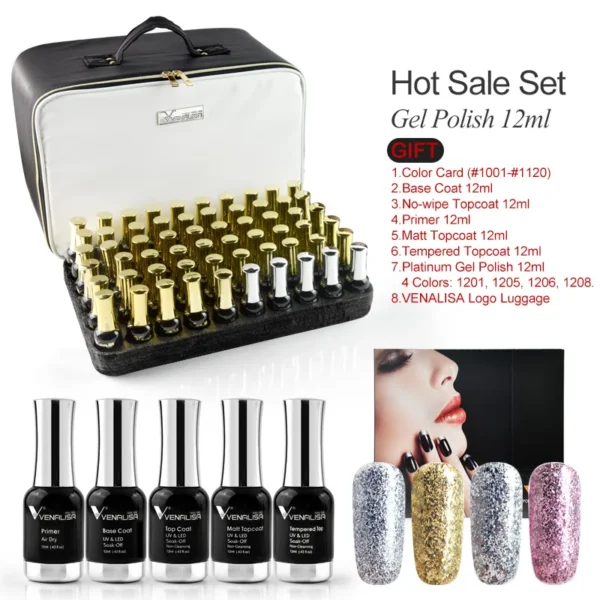 120pcs*12ml Venalisa Gel Polish Set Vernish Color - Image 5