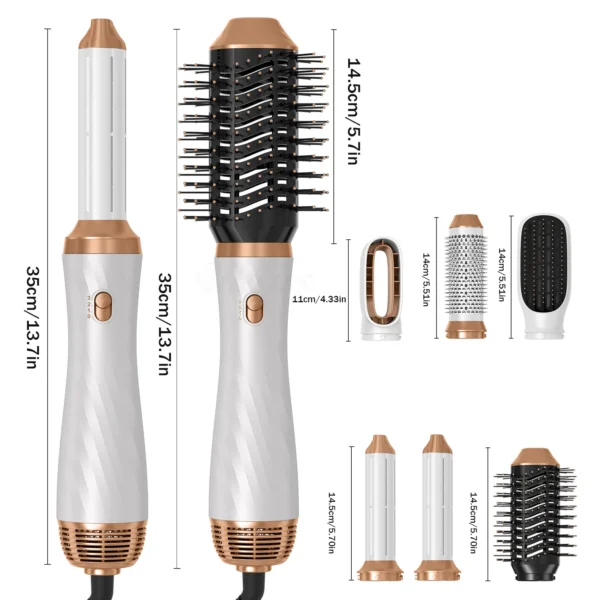 5 in1 Hot Air Comb Set Electric Hair Dryer - Image 3