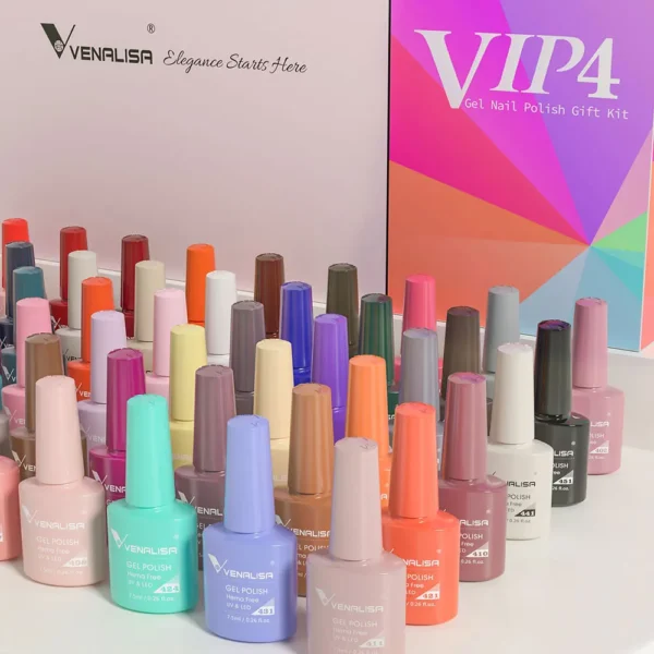 7.5ml VENALISA Gel Nail Polish Set VIP4 Hema Free NailManicure - Image 3