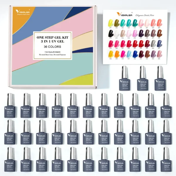 7.5ml VENALISA Gel Nail Polish Set VIP4 Hema Free NailManicure - Image 6