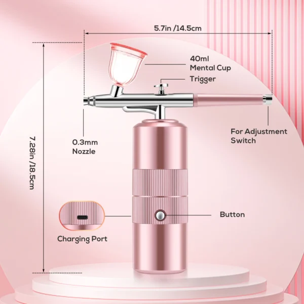 Airbrush Nail Art Air Compressor - Image 6