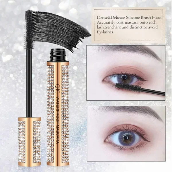 Black Waterproof Makeup Eyelash Long Curling Mascara - Image 5