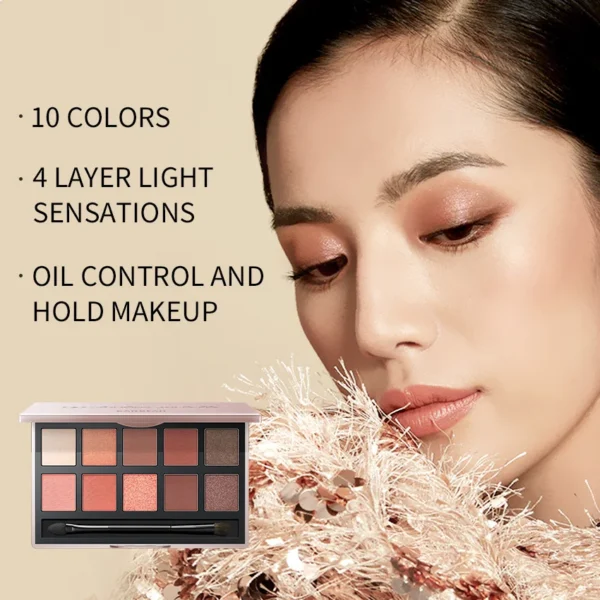 CARSLAN 10 Colors Silky Twinkle Eyeshadow