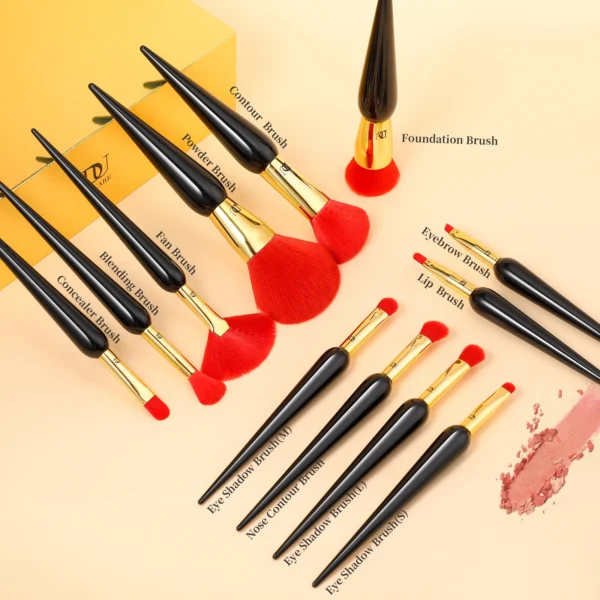 DUcare Makeup Brushes 12Pcs The Queen Seris - Image 3