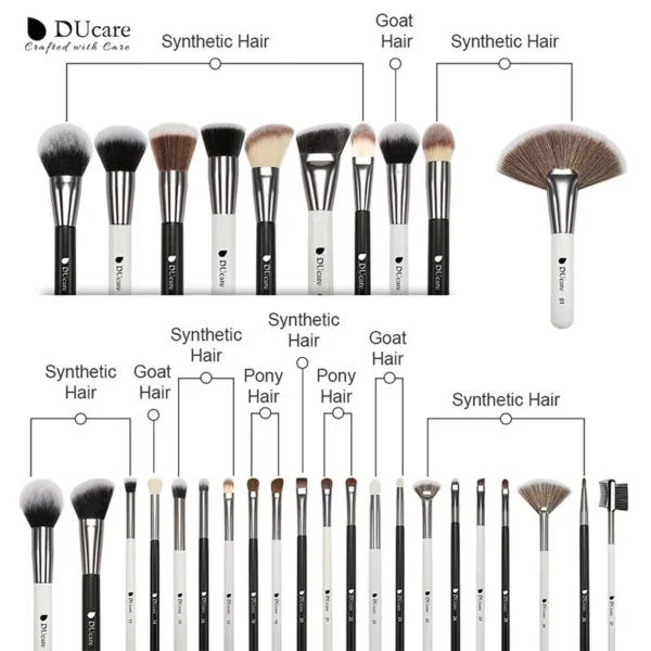 DUcare Travel Makeup Brushes Complete Makeup Kit - Image 3