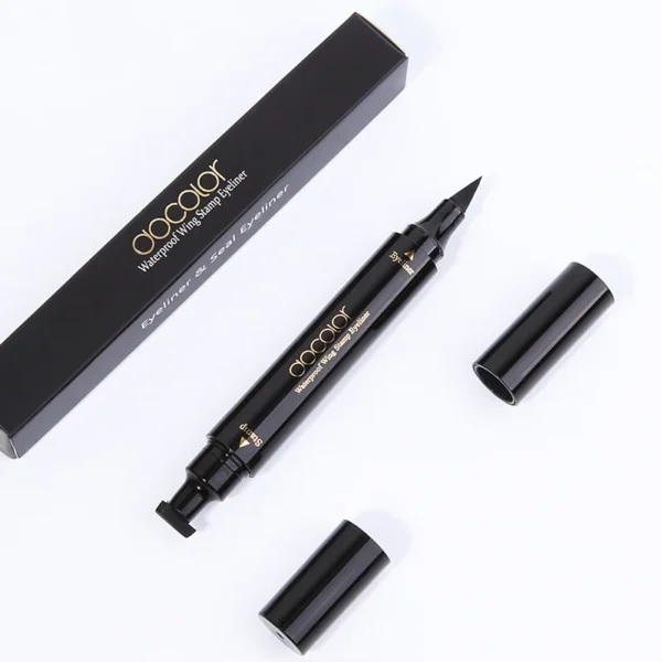 Docolor Black Liquid Eyeliner Stamp Marker Pencil Waterproof - Image 5