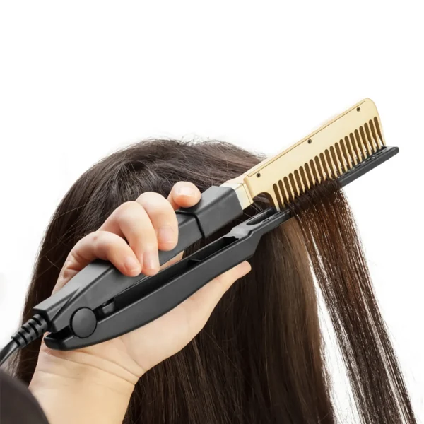 Dry And Wet Multi Functional Curly Hair Straightener - Image 3