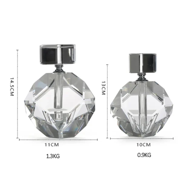 European Luxury Clear Crystal Perfume Bottle - Image 6