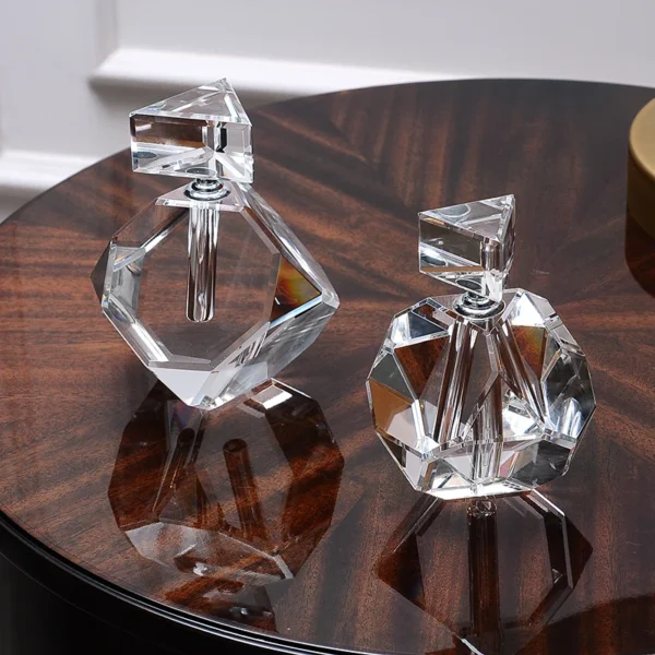 European Luxury Clear Crystal Perfume Bottle