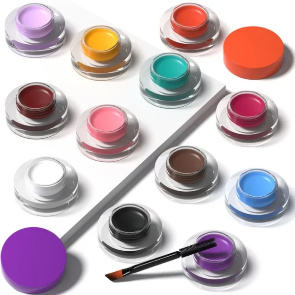 Eyeshadow Cream Waterproof Matte Eye Shadow Eyeliner Face Paint - Image 4