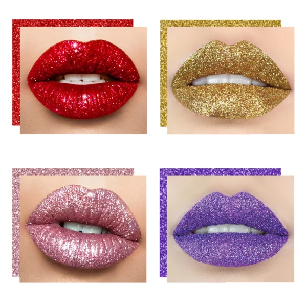 Glitter Lip Kit Long Lasting Waterproof - Image 3