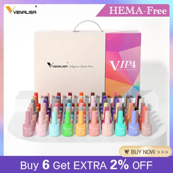 HEMA FREE VIP Kit VENALISA Gel Nail Polish Set Nail Manicure - Image 2