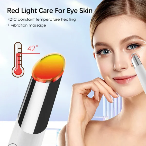 Eye Cosmetic Massage 3 Color LED Photon Therapy Hengdin Heating Vibration - Image 5