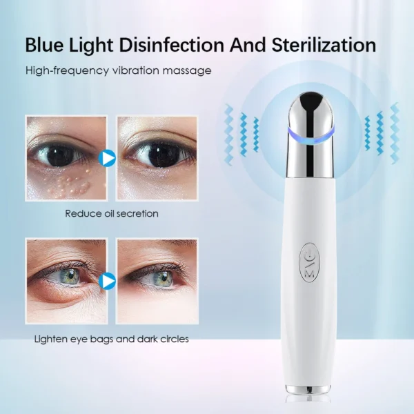 Eye Cosmetic Massage 3 Color LED Photon Therapy Hengdin Heating Vibration - Image 6