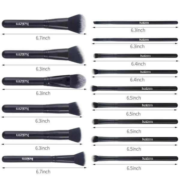 Kaizm Makeup Brushes Set 15Pcs Professional - Image 2