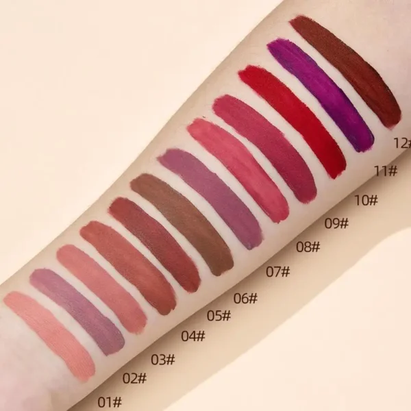 Matte Liquid Lipstick Velvet And Non-Stick Cup Lip Glaze 12 PCS - Image 5