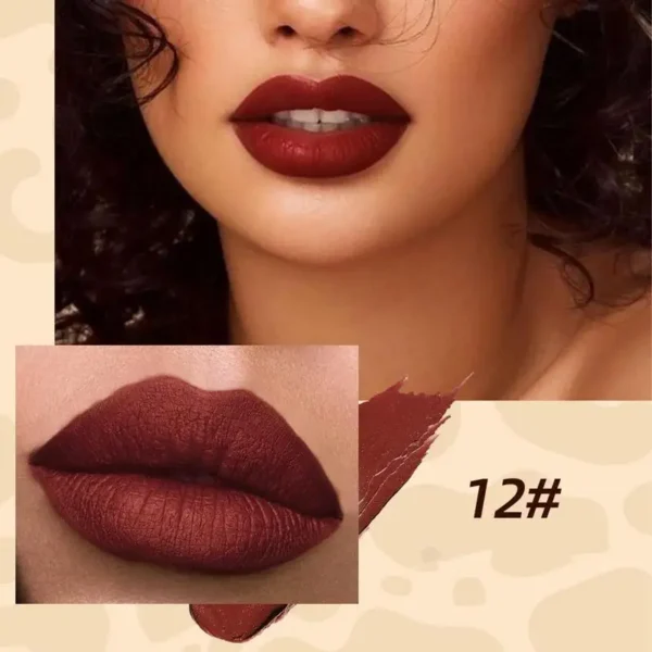 Matte Liquid Lipstick Velvet And Non-Stick Cup Lip Glaze 12 PCS - Image 2