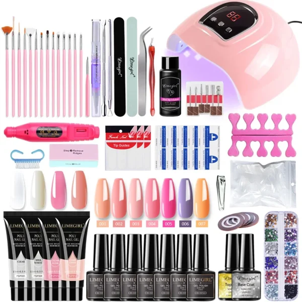 Nail Set With Nail Lamp Nail Dryer Nail Drill Machine Manicure Set