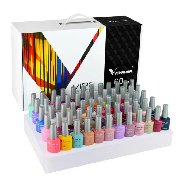 New Fashion Color Venalisa UV LED Nail Gel Polish Kit - Image 3