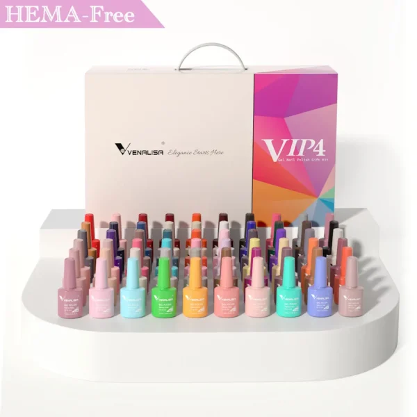 New Fashion Color Venalisa UV LED Nail Gel Polish Kit - Image 5