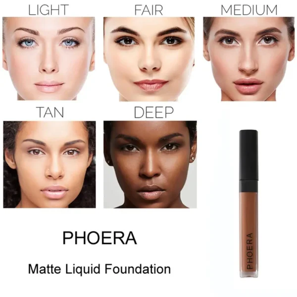 PHOERA 10 Levels Liquid Concealer Smooth Makeup - Image 3