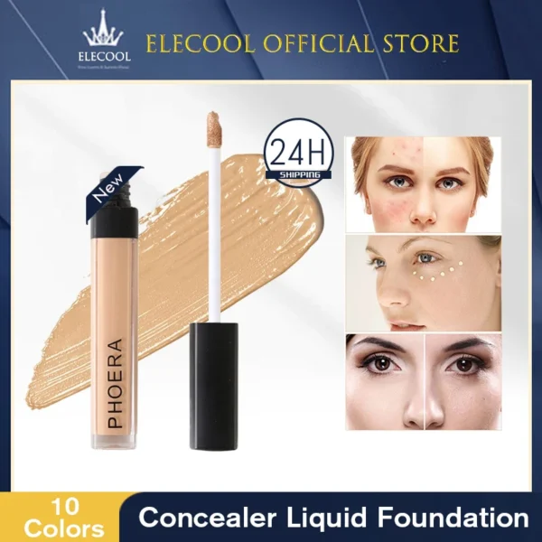 PHOERA 10 Levels Liquid Concealer Smooth Makeup