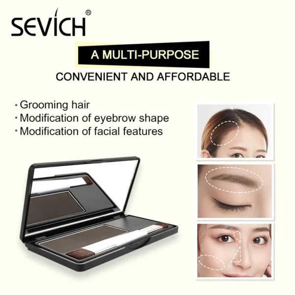 Sevich Unisex 4 Color Hair Root Touch-up Hairline Powder 8g Waterproof - Image 4