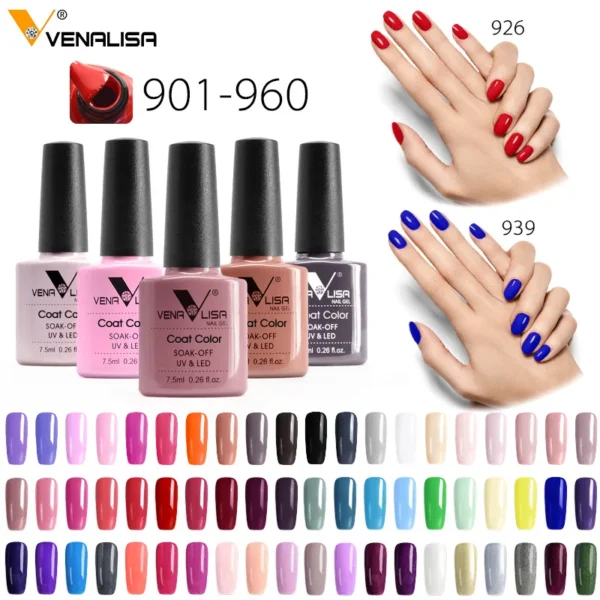 VENALISA VIP Kits 7.5ML Nail Gel Polish Soak Off UV LED - Image 5