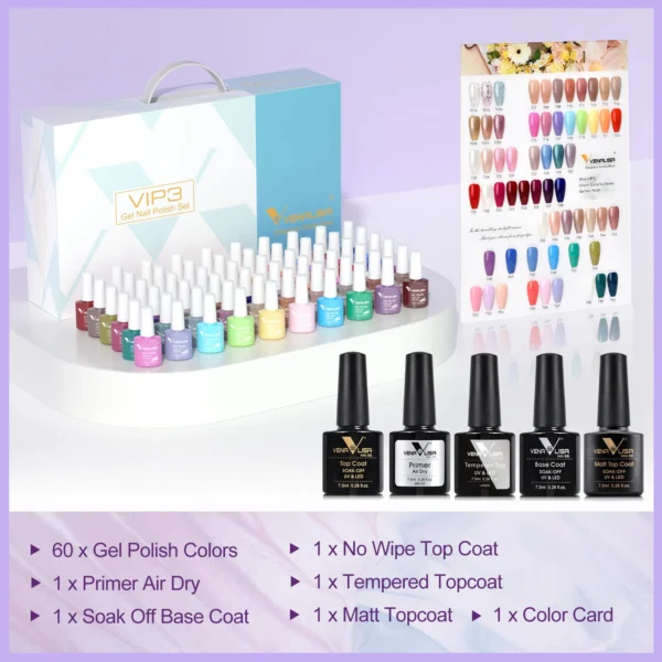 VENALISA VIP4 Kit Nail Gel Polish - Image 3