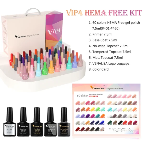 VENALISA VIP4 Kit Nail Gel Polish - Image 4